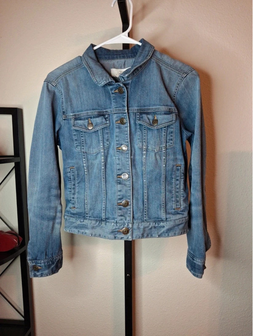 J. Crew Classic medium-wash denim jacket approximate size S